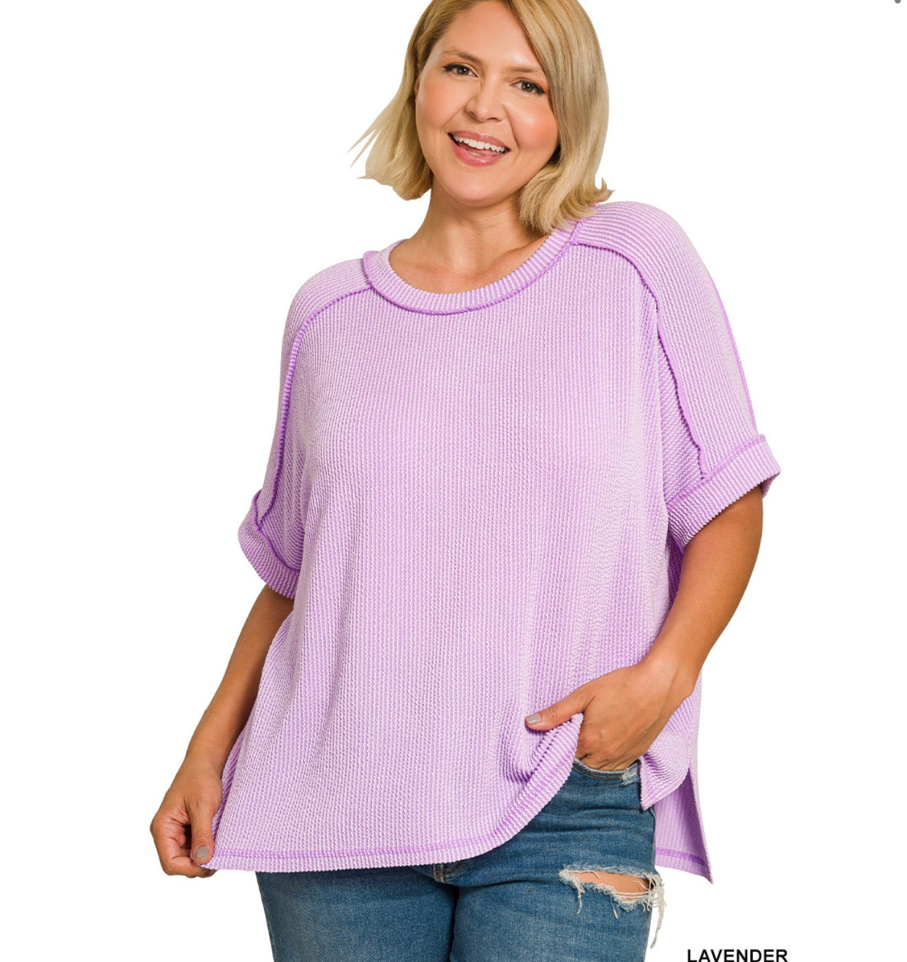 Raised Ribbed Tee