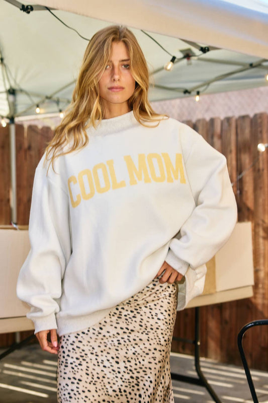 IT2594-MOTHER | 'MOTHER & COOL MOM' Reversible Sweatshirt