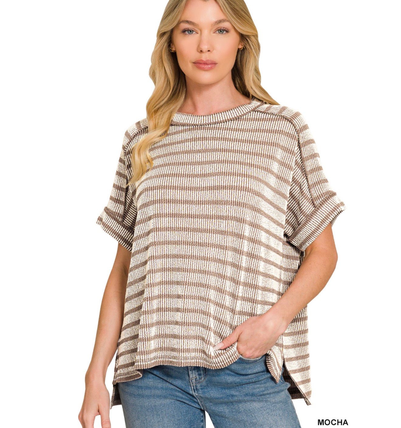 Raised Ribbed Tee