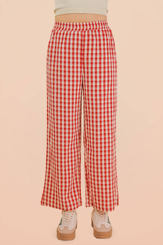 Checkered Casual Pants