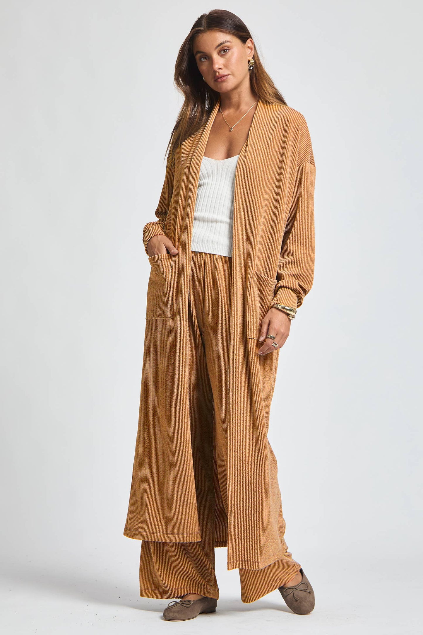 Cardigan + Pants 2 Piece Set