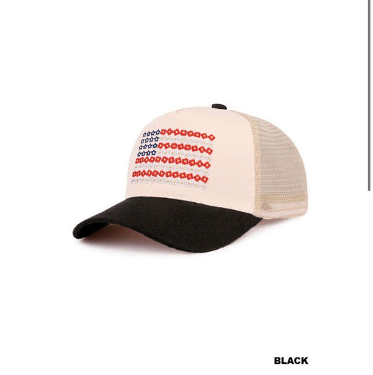 Floral Flag Hat
