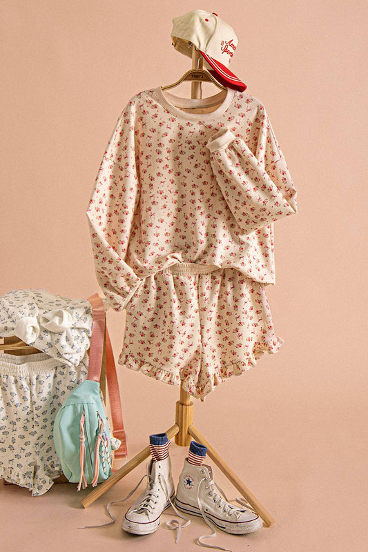 Floral Top & Shorts Set