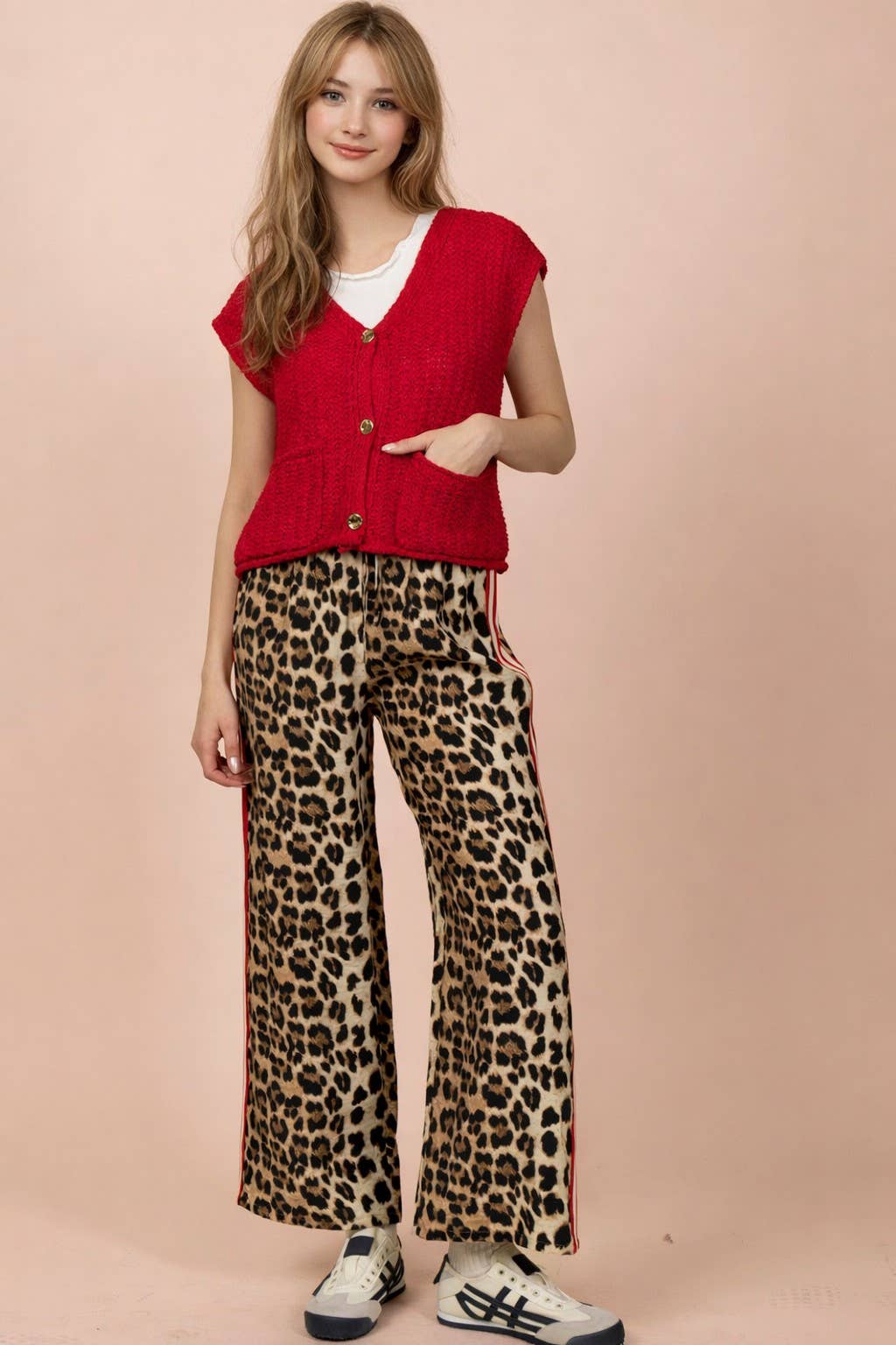 Leopard Wide Leg Pants