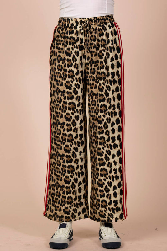Leopard Wide Leg Pants