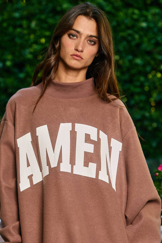 'WWJD & AMEN' Reversible Sweatshirt