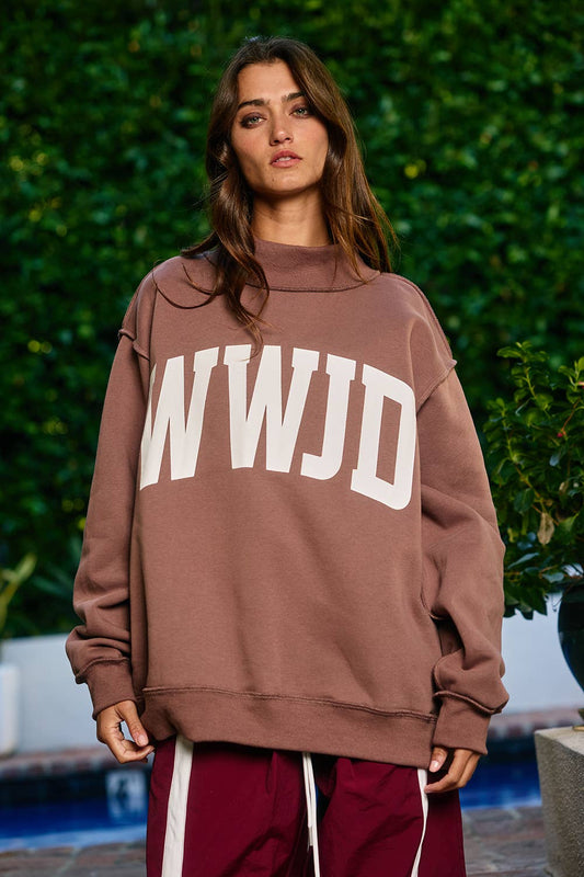 'WWJD & AMEN' Reversible Sweatshirt