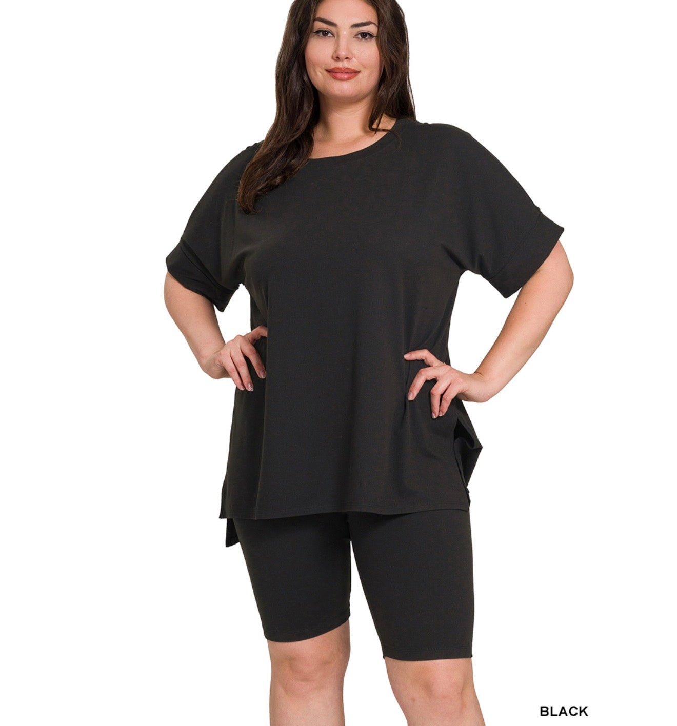Biker Set - black | Curvy