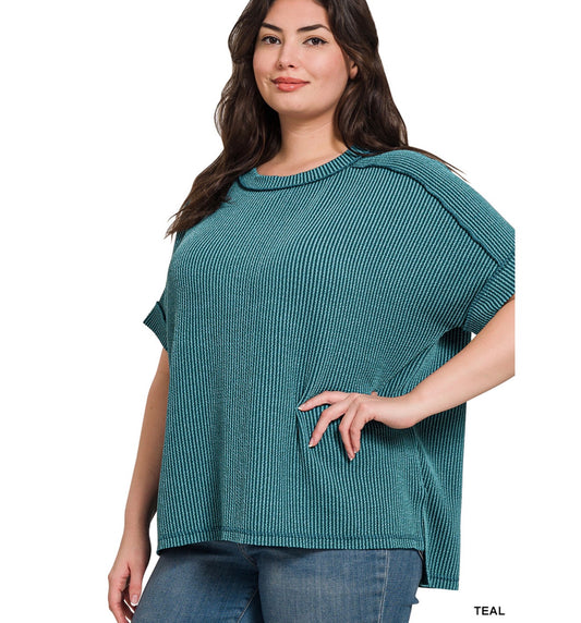 Ribbed Tee | Curvy