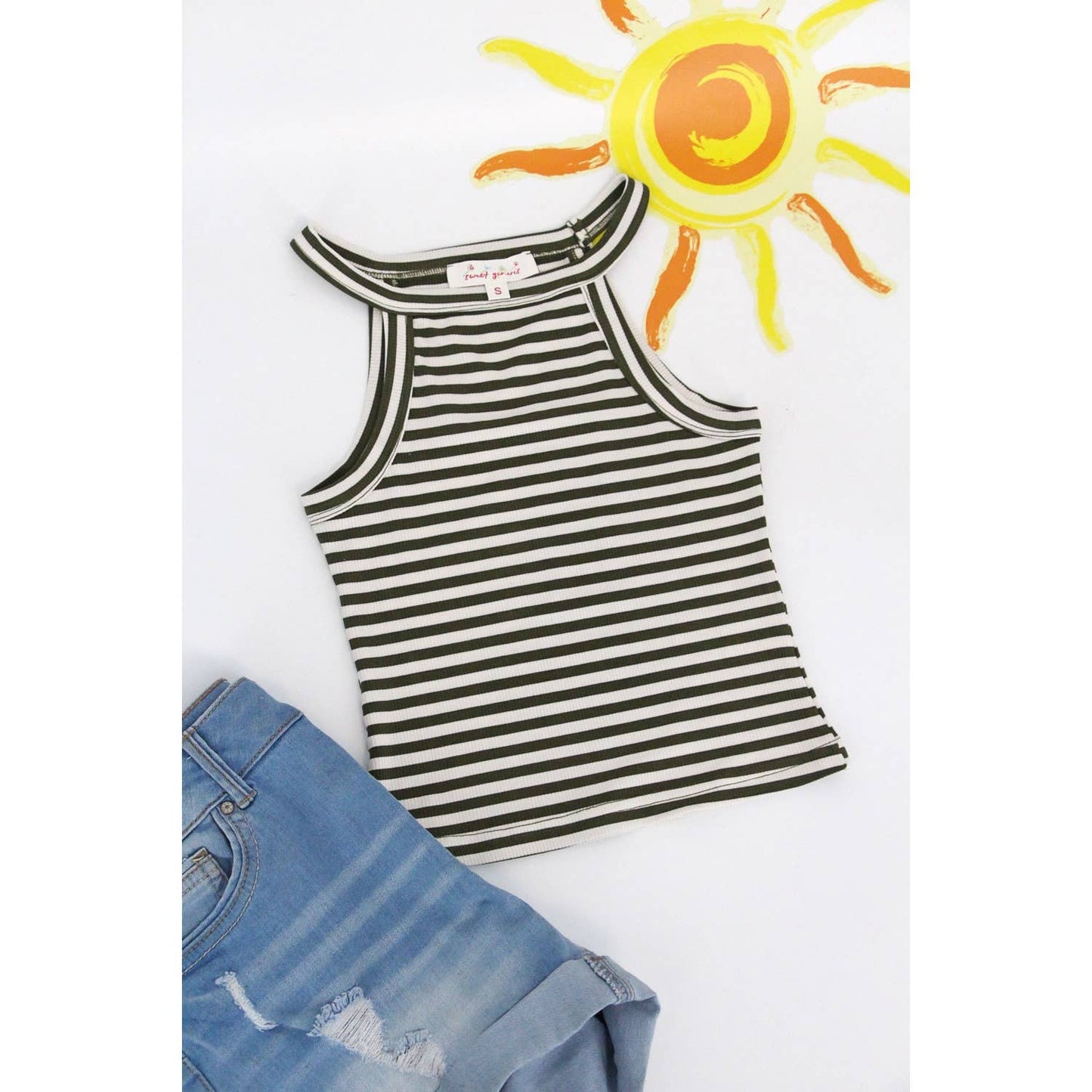 Ribbed Cropped Tank