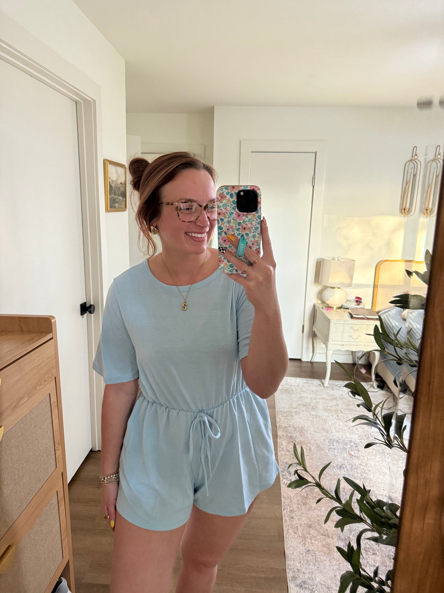 Baby Blue Romper