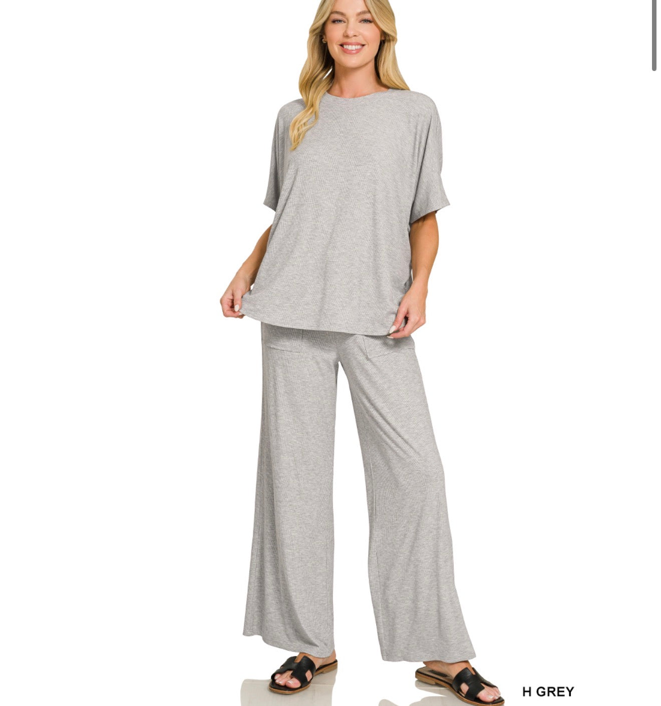 Ribbed Pant Set