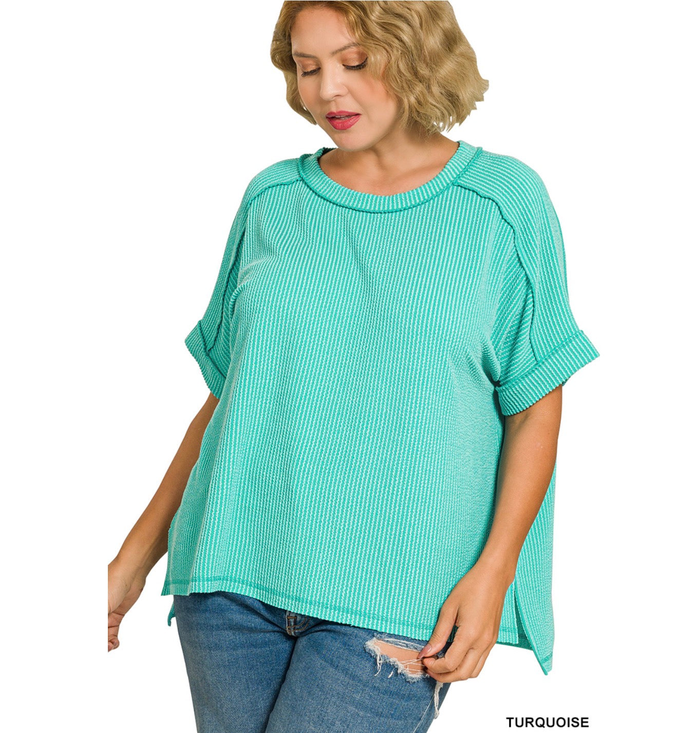 Raised Ribbed Tee
