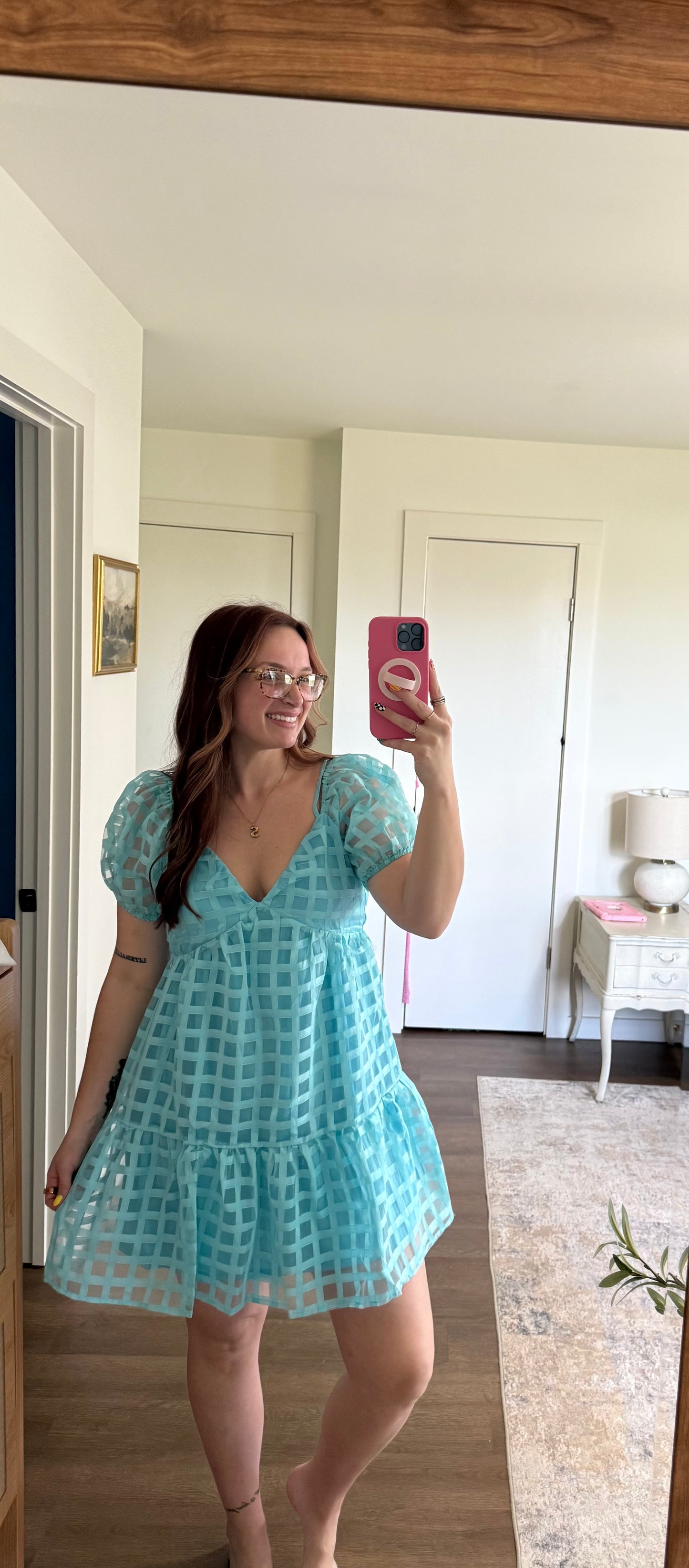 Checkered Mini Dress
