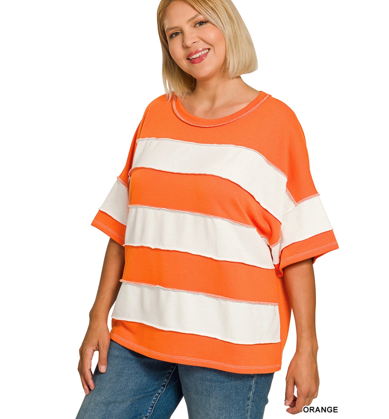 Gracie Top - Orange | Curvy