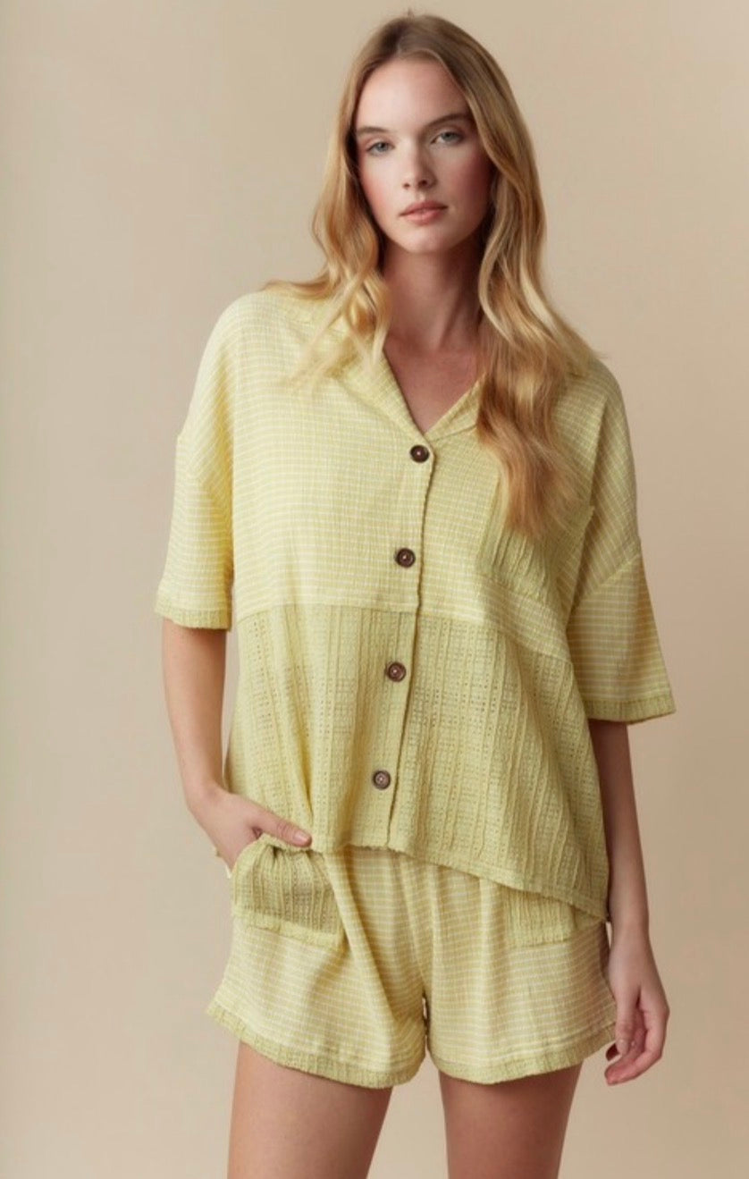 Lime Short Set