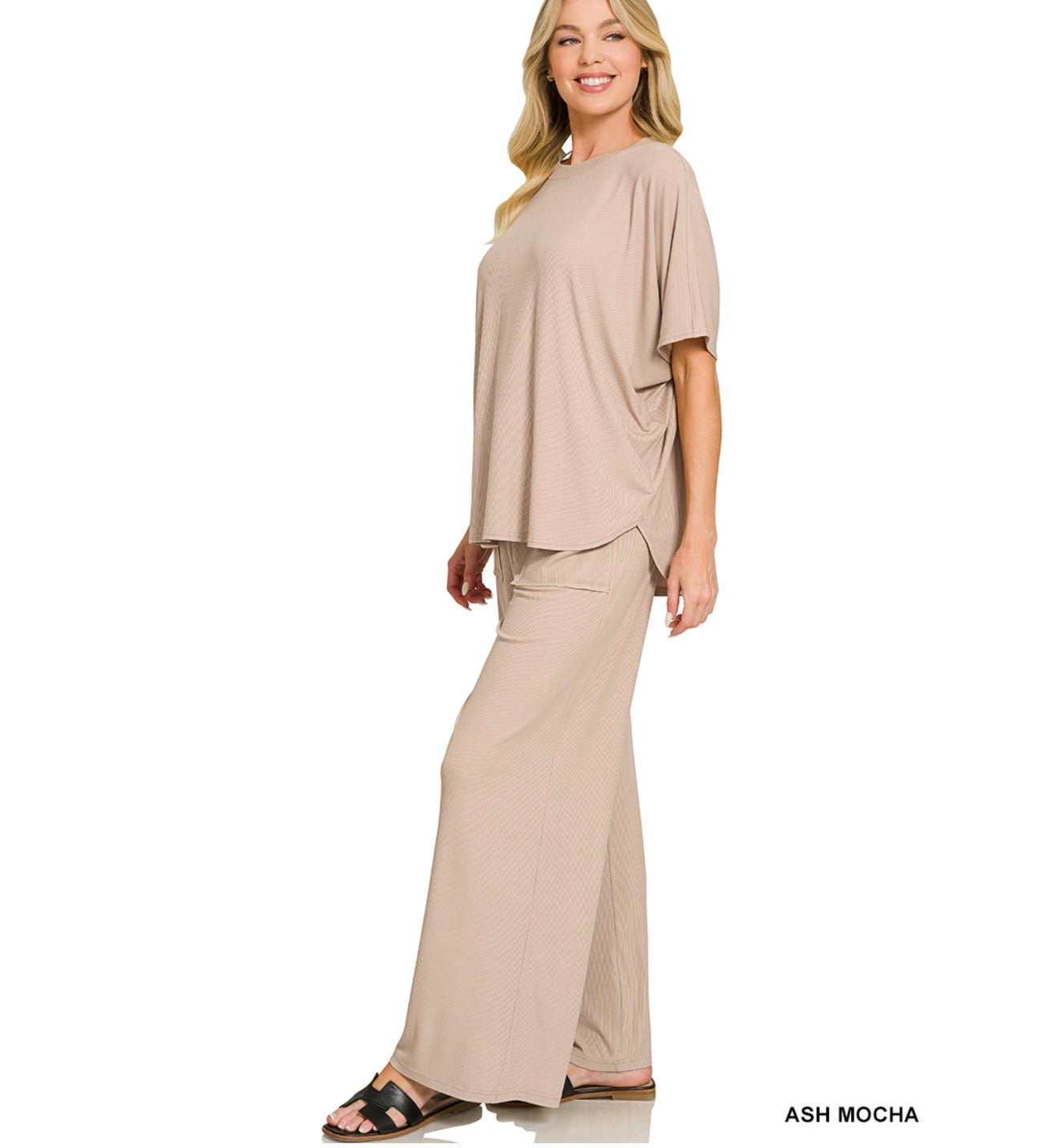Ribbed Pant Set