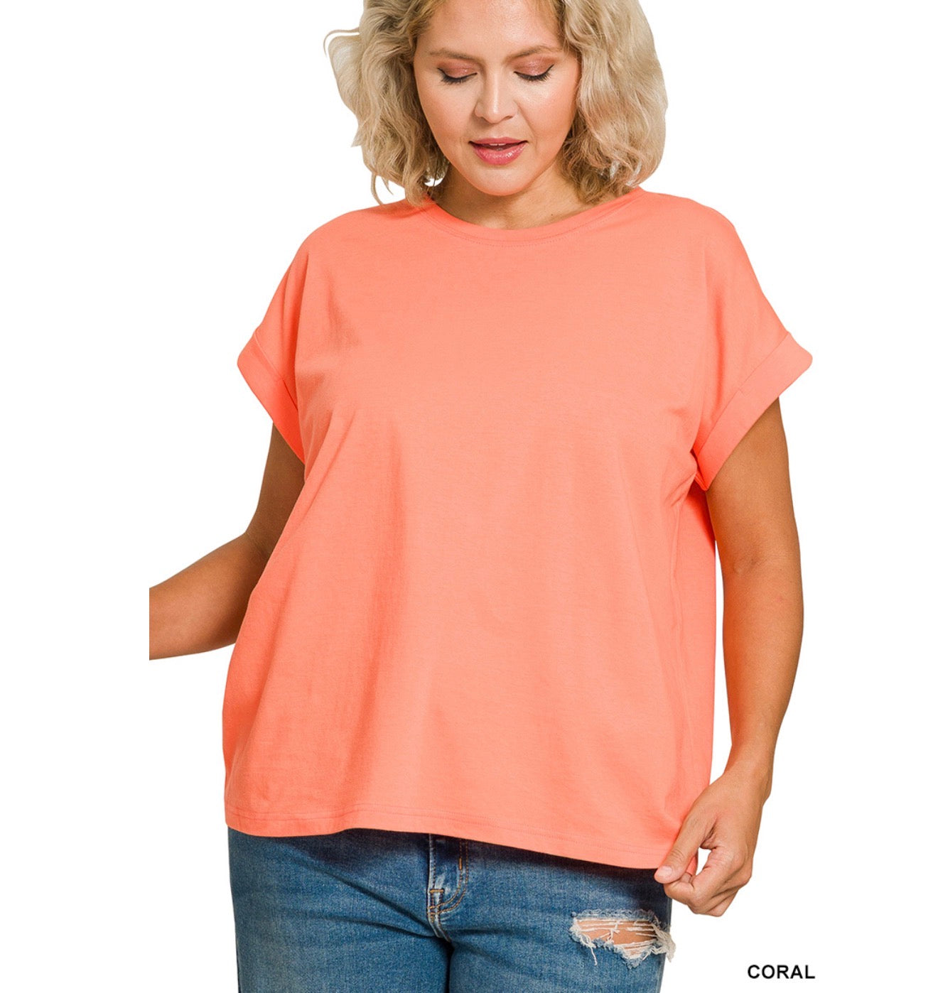 Cuffed Tee | Curvy