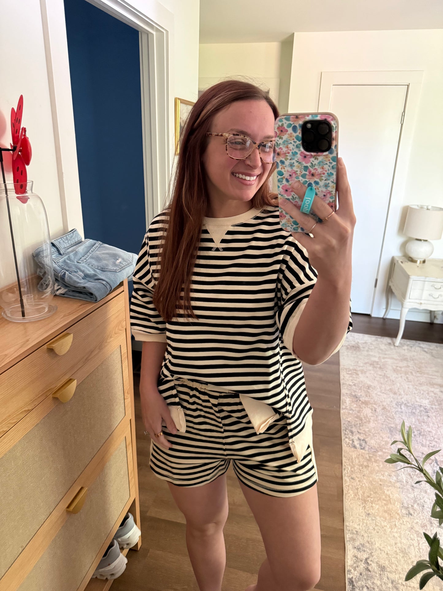 Striped  Lounge Shorts