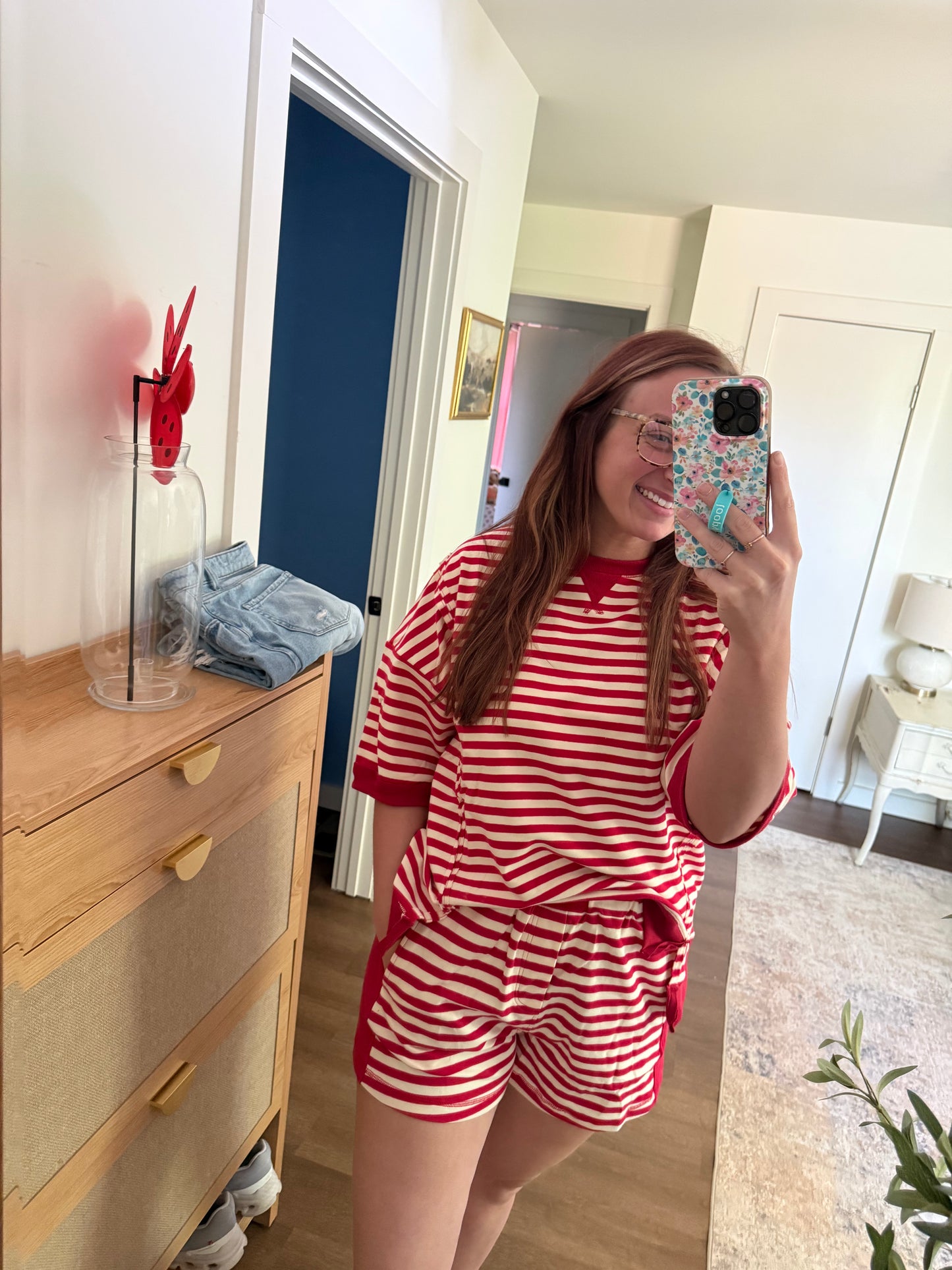 Striped  Lounge Shorts