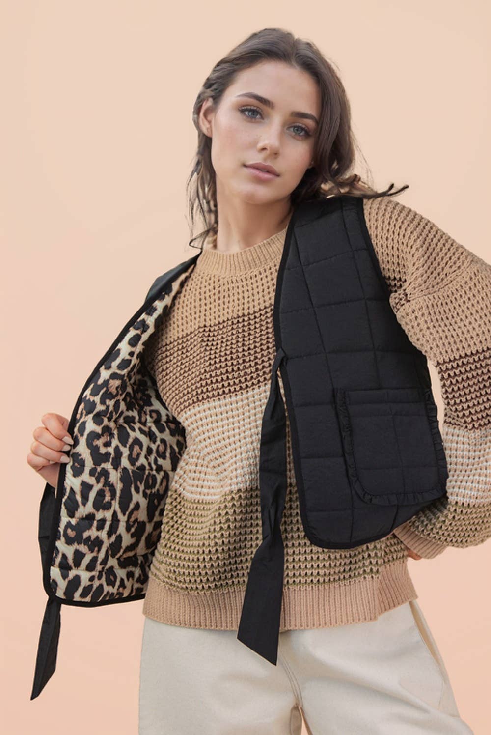 Printed Quilt Vest