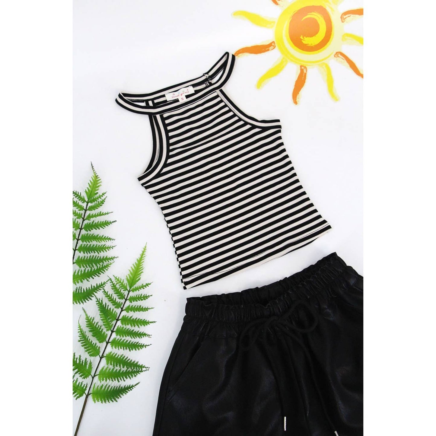 Ribbed Cropped Tank
