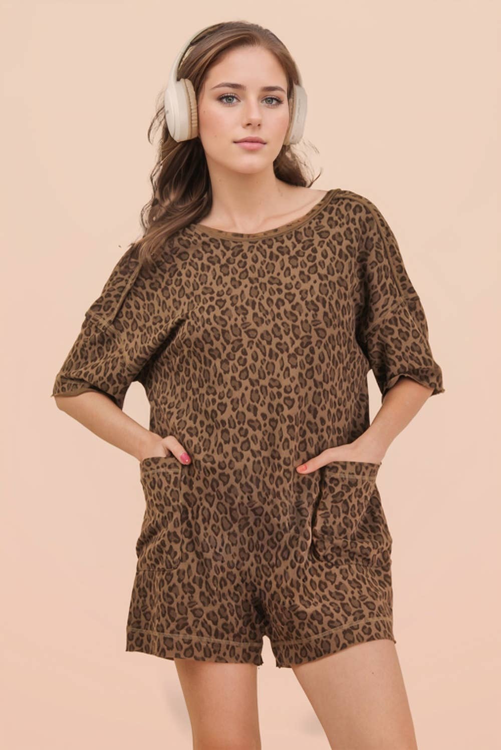 Leopard Romper