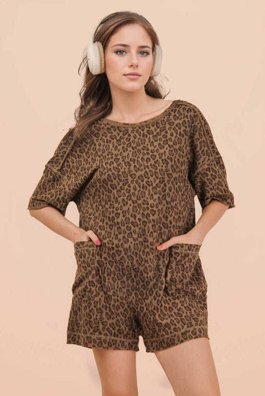 Leopard Romper